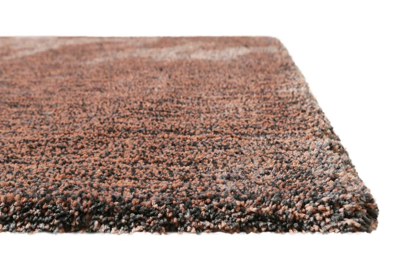Teppich Grau Rosa meliert Hochflor "Pisa" Homie Living