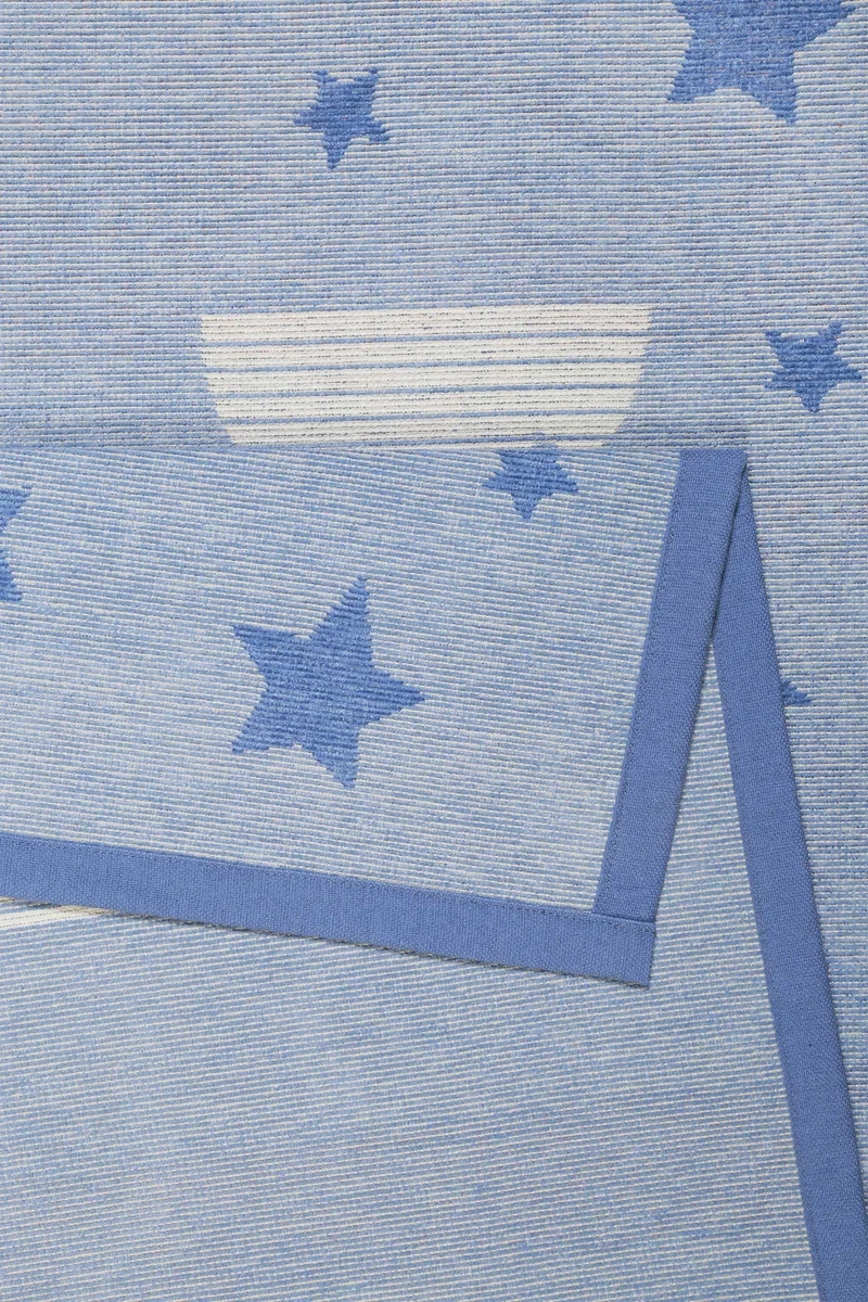 Esprit Kinder-Wendeteppich Blau "Whale Buddy"