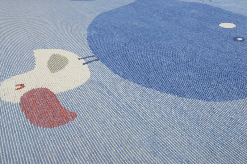 Esprit Kinder-Wendeteppich Blau "Whale Buddy"