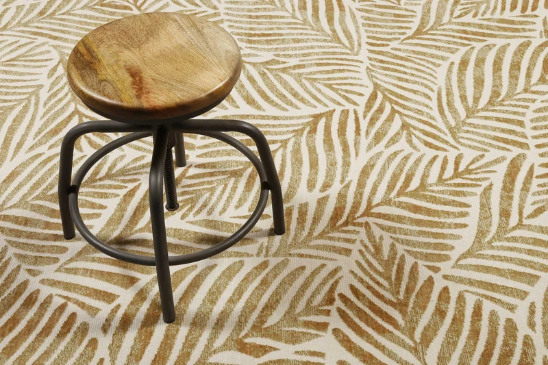 Esprit Teppich Creme Weiß Kupfer Gold meliert Kurzflor "Victoria"