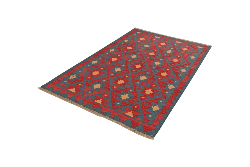 Kelim Gashgai · Handgewebt – Rot, 180x123 cm