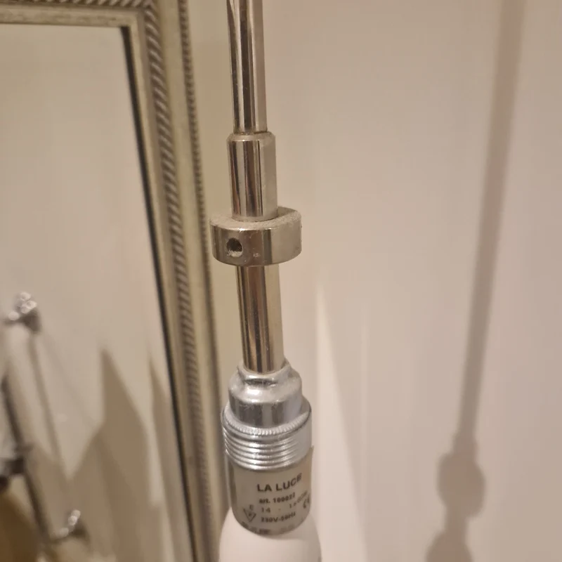 La Luce Leuchte zylindrisch weiß Glas - Atlantic Hotel Hamburg - Lampe gebraucht