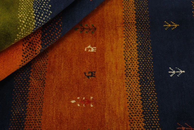 MY-RUG Teppich "Gabeh" Geometrische Streifen und Blöcke, Handgeknüpft