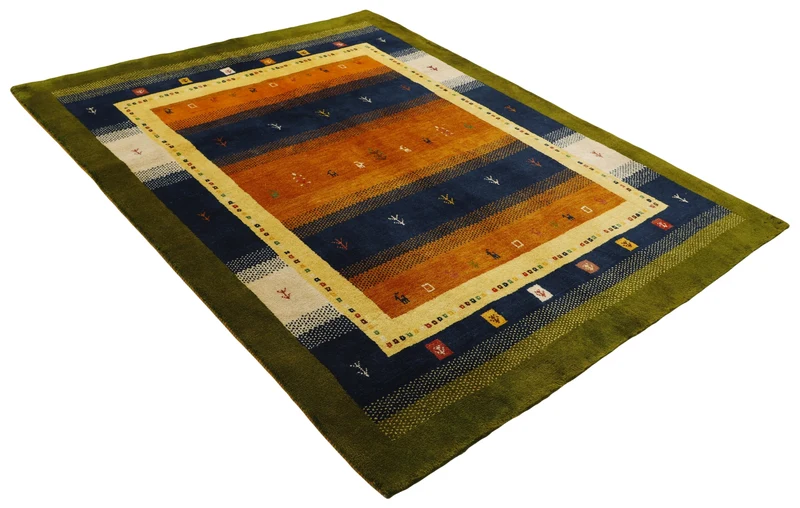 MY-RUG Teppich "Gabeh" Geometrische Streifen und Blöcke, Handgeknüpft