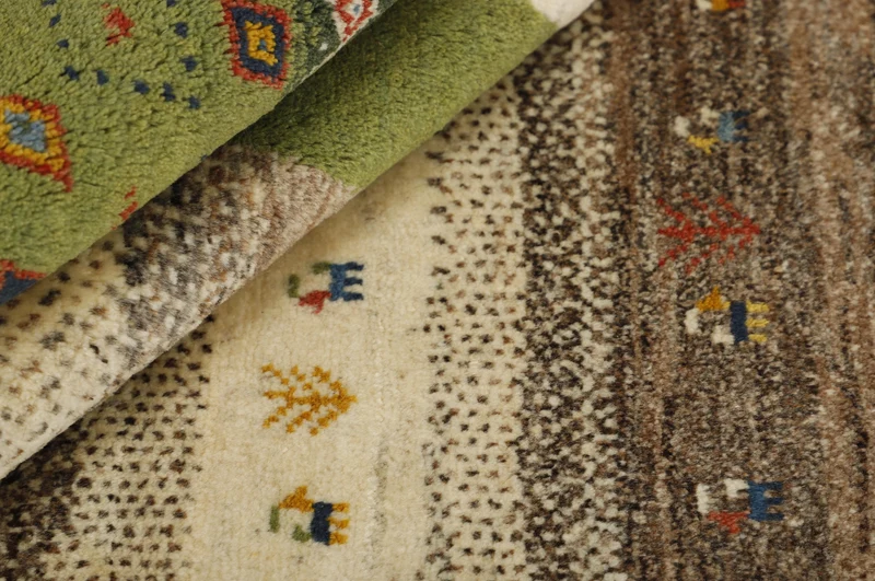 MY-RUG Teppich "Gabeh" Geometrische Streifen und Blöcke, Handgeknüpft