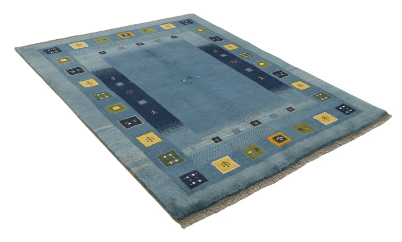 MY-RUG Teppich "Gabeh" Geometrische Streifen und Blöcke, Handgeknüpft