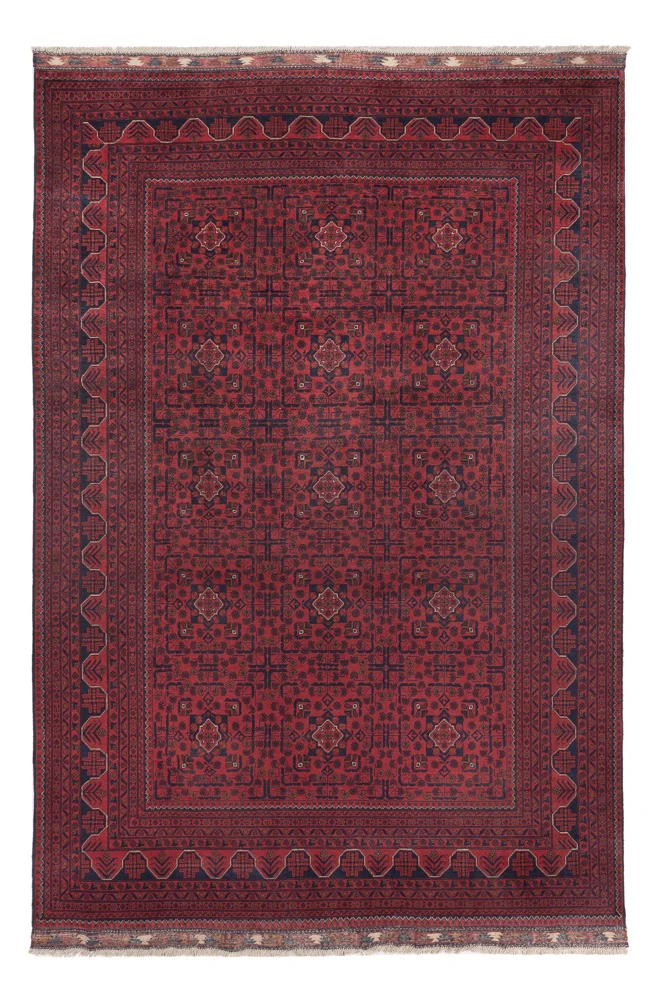 Khal Mohammadi Teppich 198x292cm - Orientteppich - dunkelrot