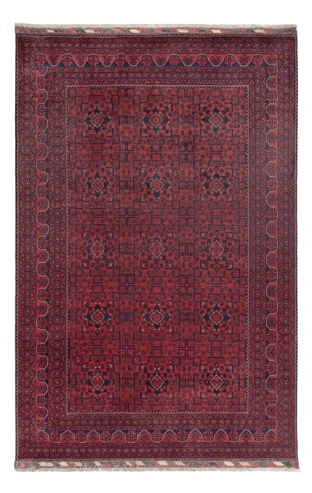Khal Mohammadi Teppich 195x297cm - Orientteppich - dunkelrot