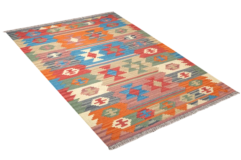 Kelim Gashgai · Handgewebt – Bunt, 150x103 cm