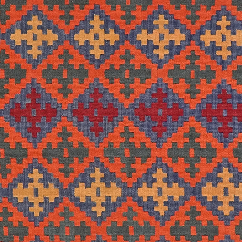 Kelim Gashgai · Handgewebt – Bunt, 182x129 cm