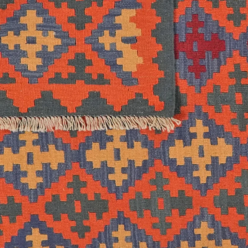 Kelim Gashgai · Handgewebt – Bunt, 182x129 cm