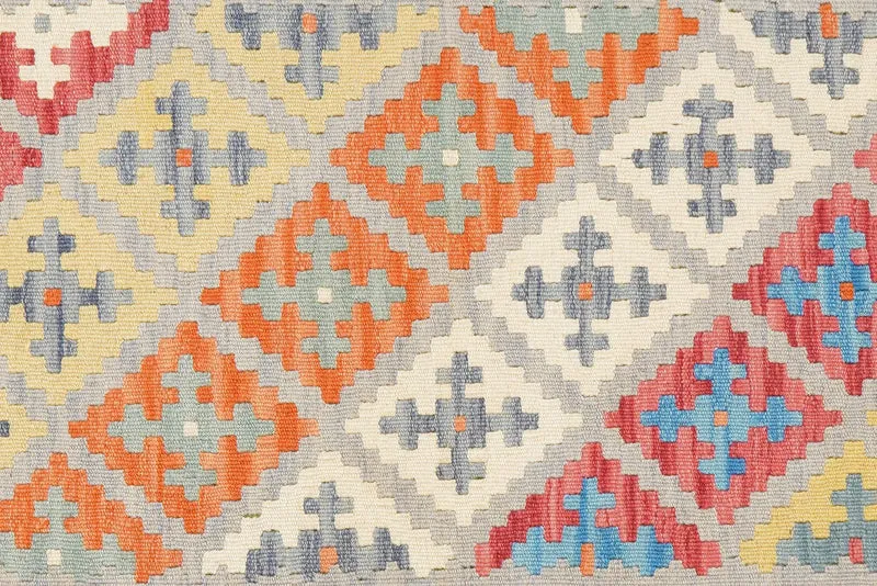 Kelim Gashgai · Handgewebt – Grau, 153x105 cm