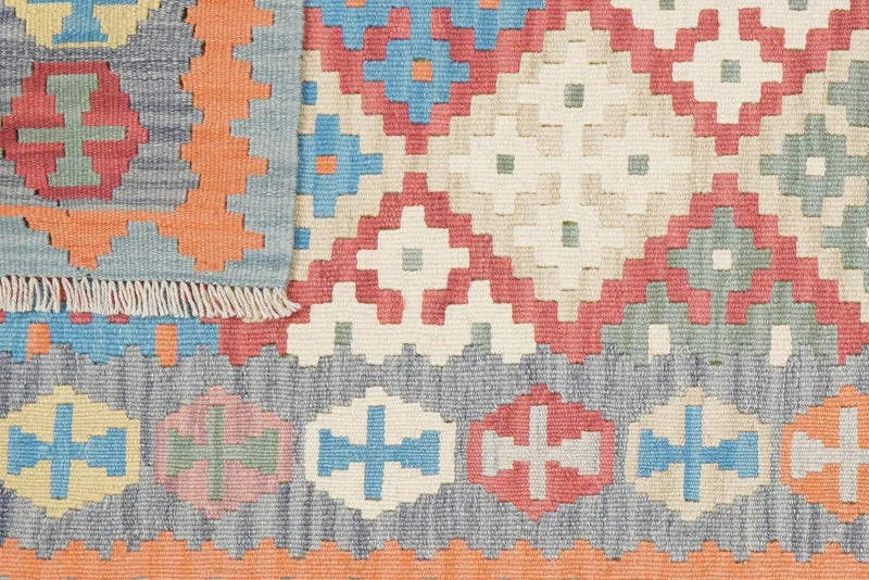 Kelim Gashgai · Handgewebt – Bunt, 237x86 cm