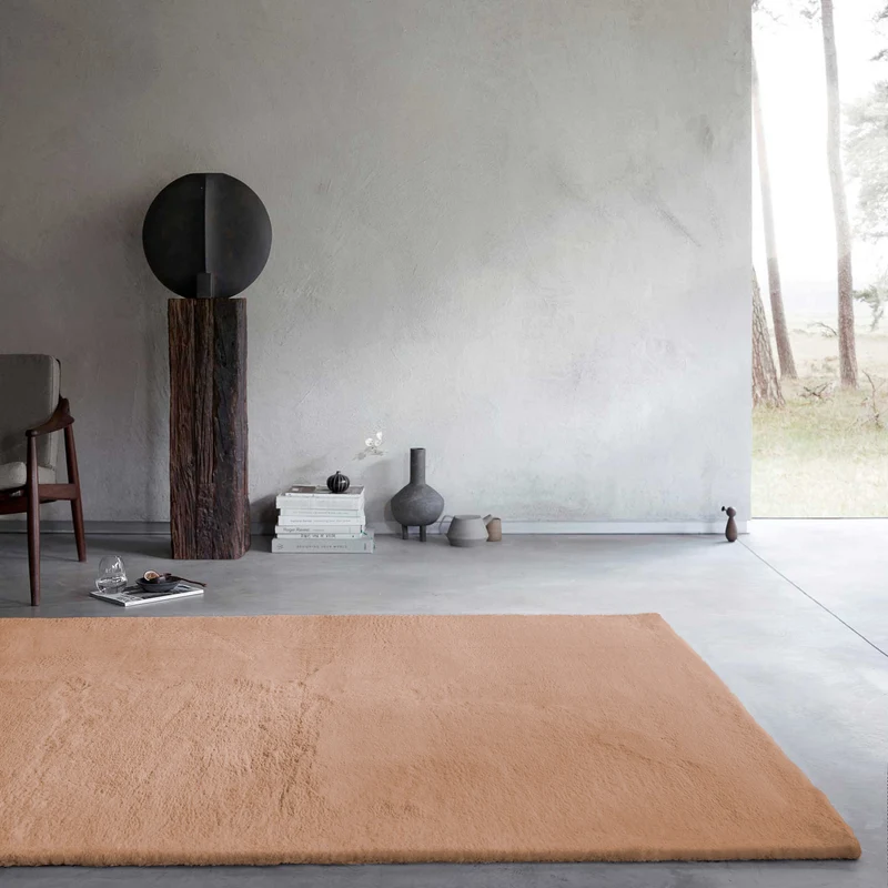 Kunstfell Teppich Apricot flauschig und weich "Anna" WECONhome Basics