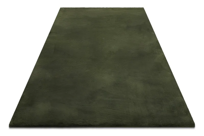 Kunstfell Teppich Olive flauschig und weich "Anna" WECONhome Basics