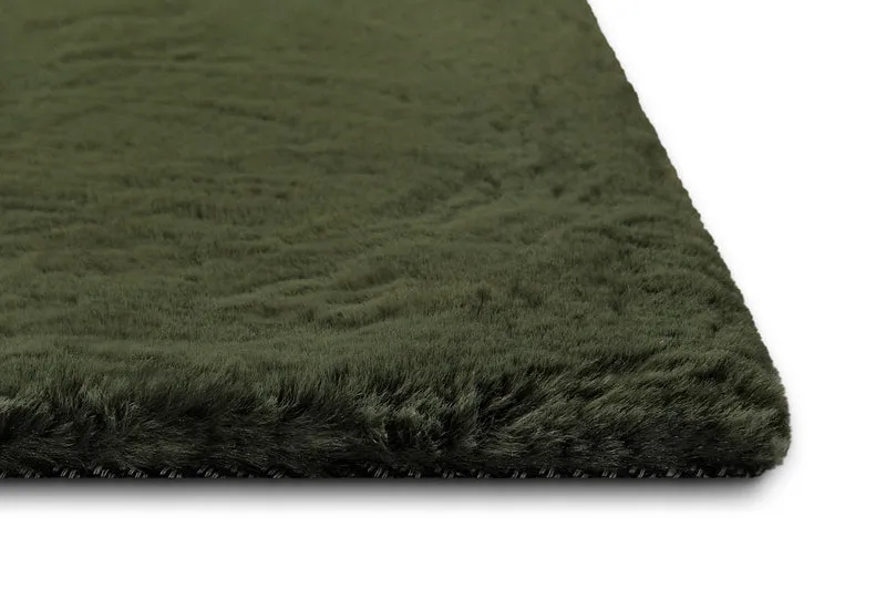 Kunstfell Teppich Olive flauschig und weich "Anna" WECONhome Basics