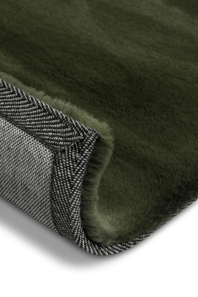 Kunstfell Teppich Olive flauschig und weich "Anna" WECONhome Basics