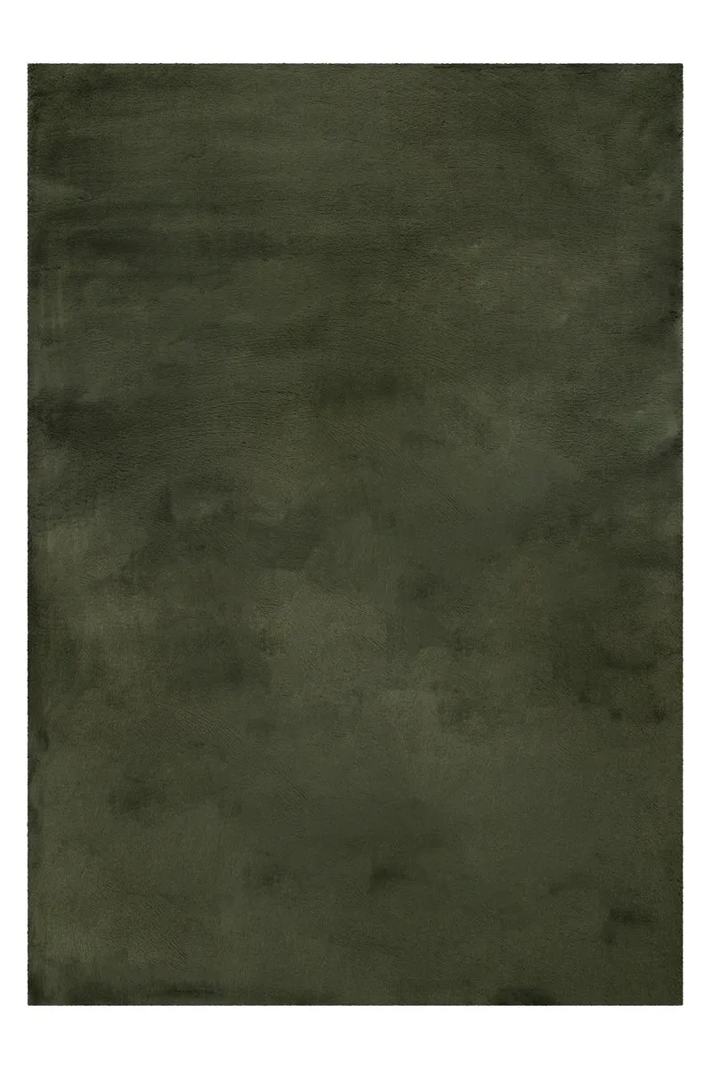 Kunstfell Teppich Olive flauschig und weich "Anna" WECONhome Basics