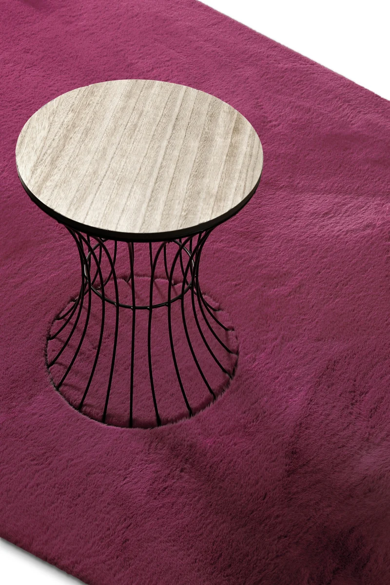 Kunstfell Teppich Violett flauschig und weich "Anna" WECONhome Basics