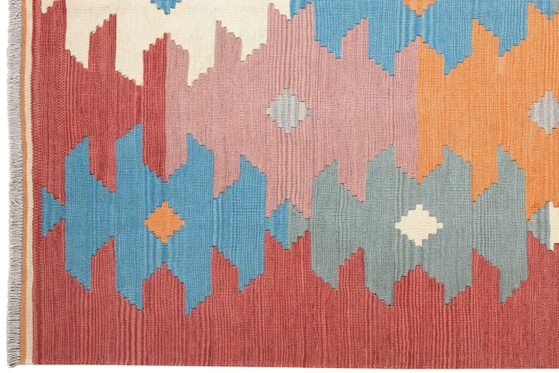 Kelim Gashgai · Handgewebt – Bunt, 242x169 cm