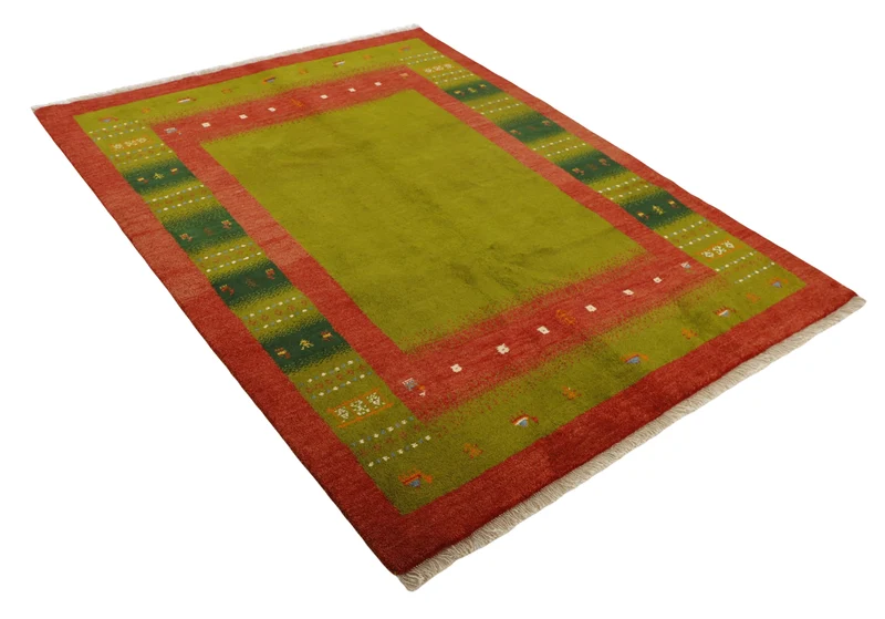 MY-RUG Teppich "Gabeh" Geometrische Streifen und Blöcke, Handgeknüpft