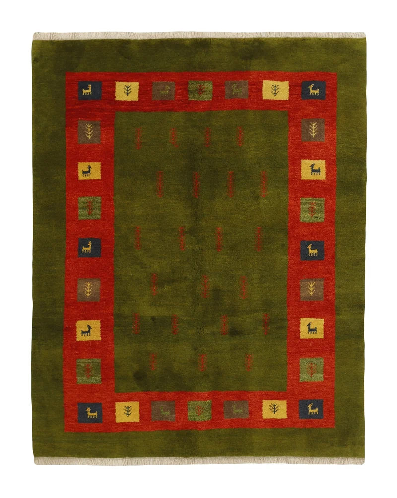 MY-RUG Teppich "Gabeh" Geometrische Streifen und Blöcke, Handgeknüpft