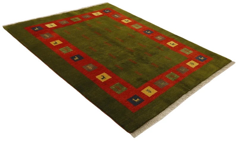MY-RUG Teppich "Gabeh" Geometrische Streifen und Blöcke, Handgeknüpft