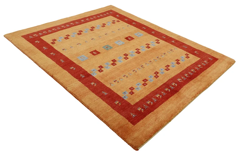 MY-RUG Teppich "Gabeh" Geometrische Streifen und Blöcke, Handgeknüpft