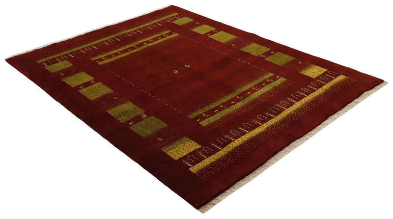 MY-RUG Teppich "Gabeh" Geometrische Streifen und Blöcke, Handgeknüpft