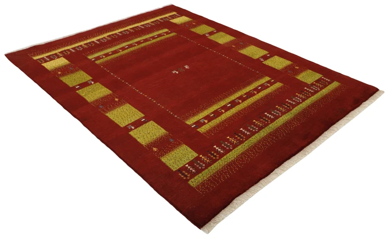 MY-RUG Teppich "Gabeh" Geometrische Streifen und Blöcke, Handgeknüpft