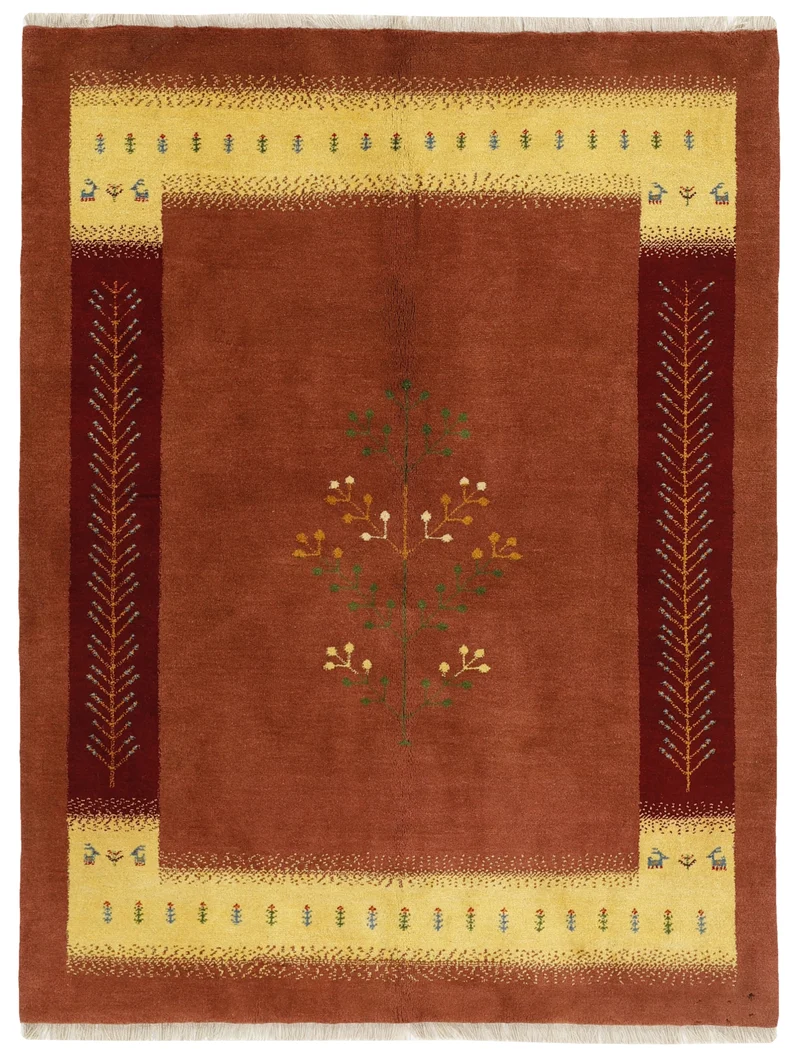 MY-RUG Teppich "Gabeh" Geometrische Streifen und Blöcke, Handgeknüpft