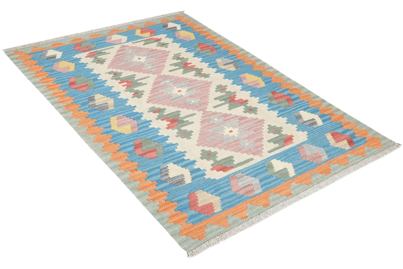 Kelim Gashgai · Handgewebt – Beige, 149x103 cm