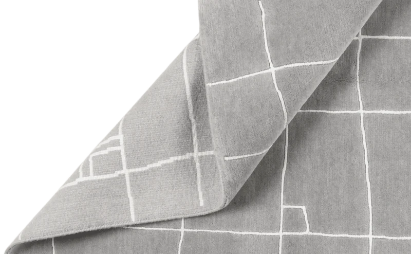 Nepal · Handgeknüpft – Grau, 202x145 cm