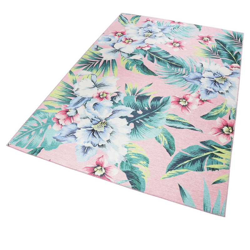 Accessorize Teppich 240x290 Pink Blumenmuster