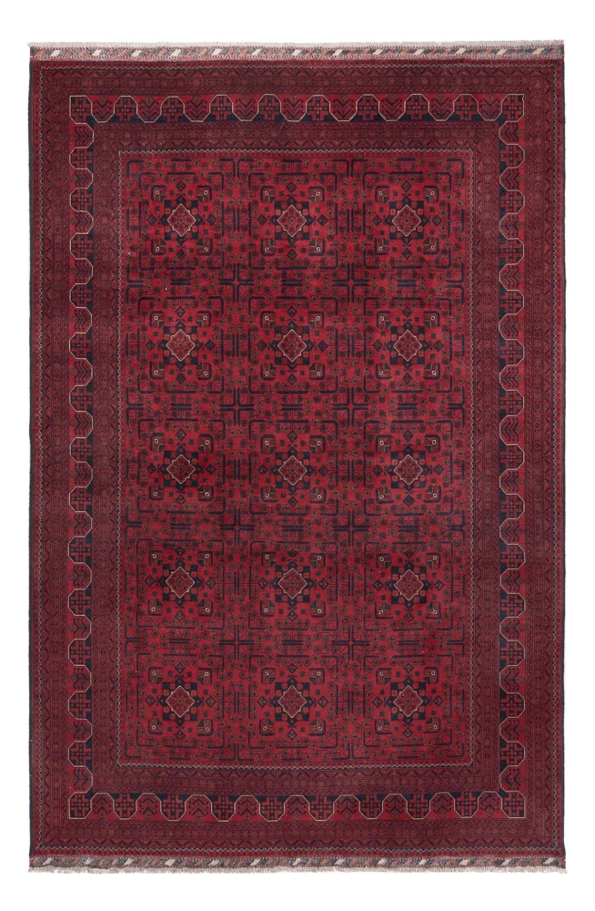 Khal Mohammadi Teppich 198x290cm - Orientteppich - dunkelrot