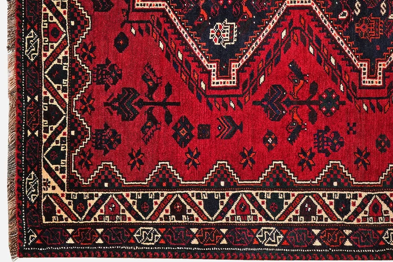 Gashgai · Handgeknüpft – Rot, 214x159 cm