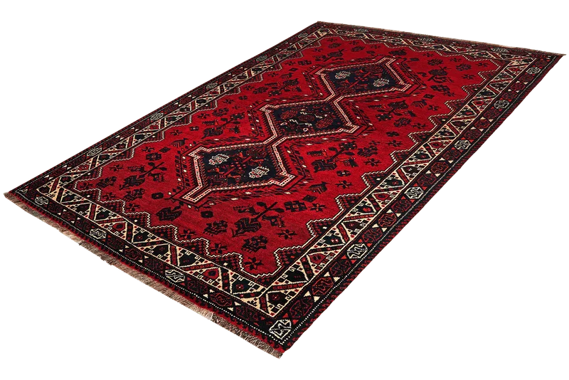 Gashgai · Handgeknüpft – Rot, 214x159 cm