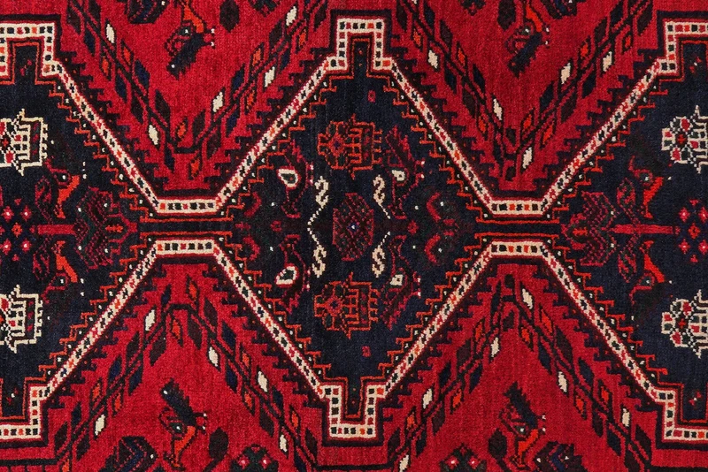 Gashgai · Handgeknüpft – Rot, 214x159 cm