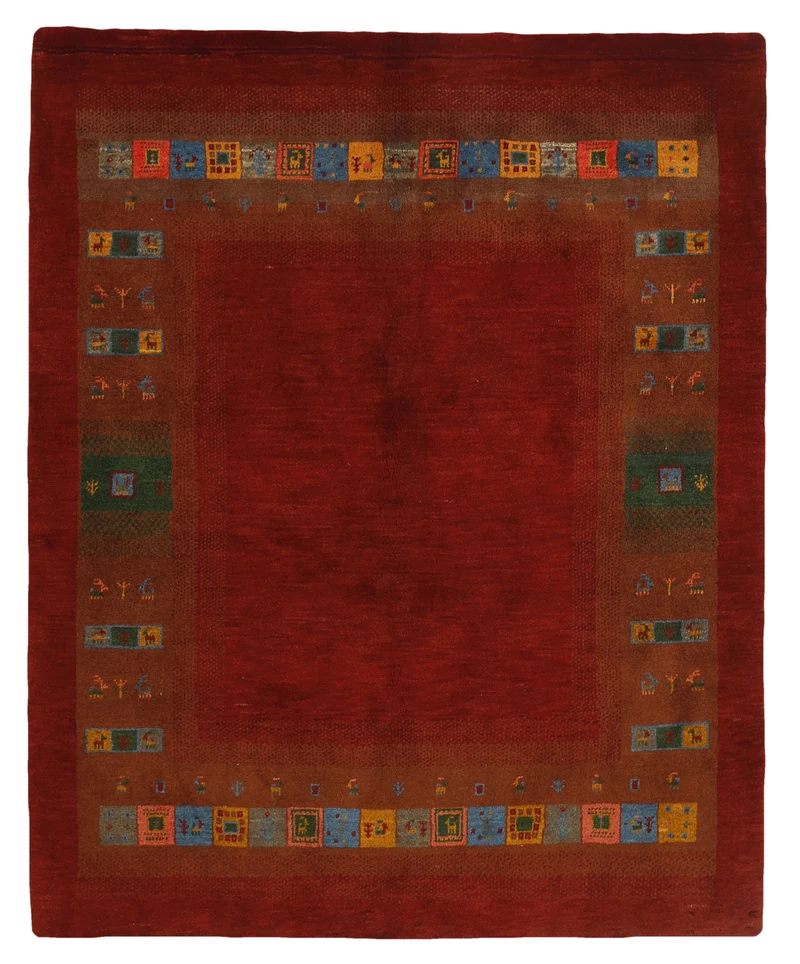MY-RUG Teppich "Gabeh" Geometrische Streifen und Blöcke, Handgeknüpft