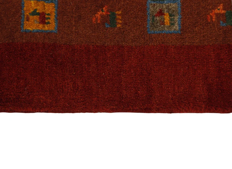 MY-RUG Teppich "Gabeh" Geometrische Streifen und Blöcke, Handgeknüpft