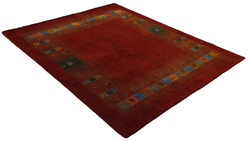 MY-RUG Teppich "Gabeh" Geometrische Streifen und Blöcke, Handgeknüpft