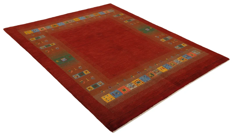 MY-RUG Teppich "Gabeh" Geometrische Streifen und Blöcke, Handgeknüpft