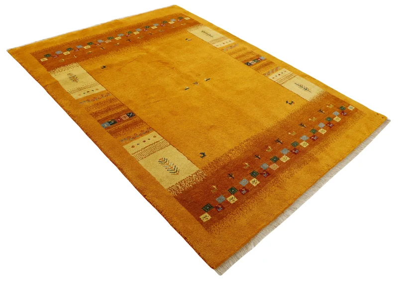 MY-RUG Teppich "Gabeh" Geometrische Streifen und Blöcke, Handgeknüpft