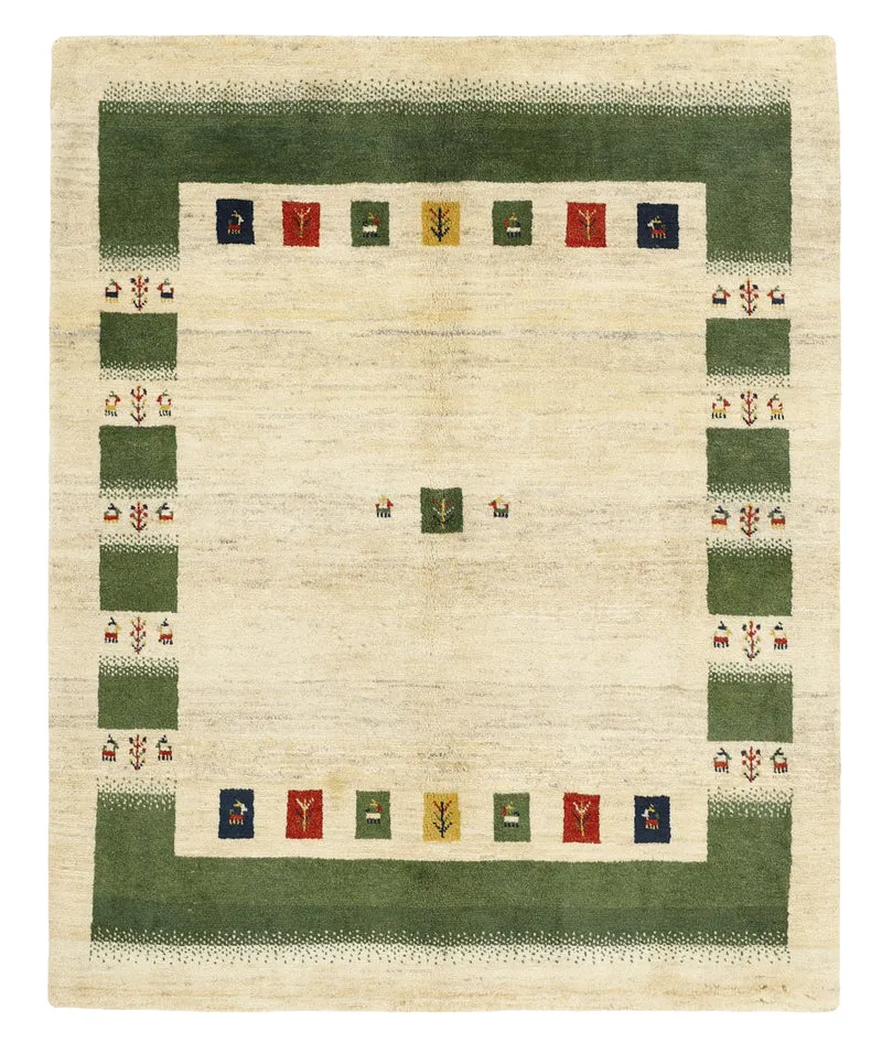 MY-RUG Teppich "Gabeh" Geometrische Streifen und Blöcke, Handgeknüpft