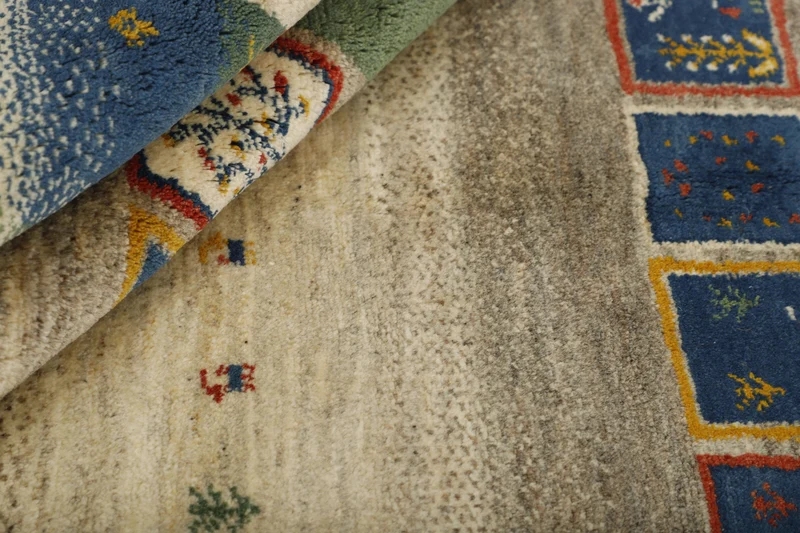 MY-RUG Teppich "Gabeh" Geometrische Streifen und Blöcke, Handgeknüpft