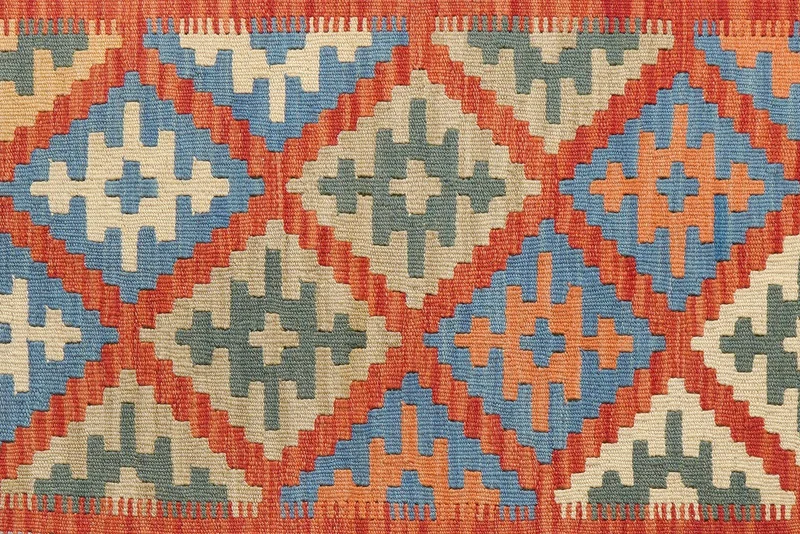 Kelim Gashgai · Handgewebt – Rot, 152x101 cm