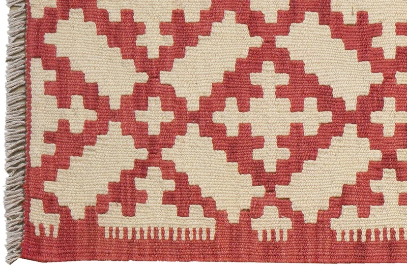 Kelim Gashgai · Handgewebt – Rot, 91x64 cm