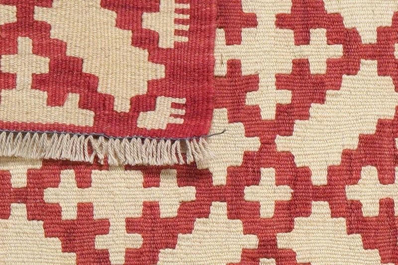 Kelim Gashgai · Handgewebt – Rot, 91x64 cm