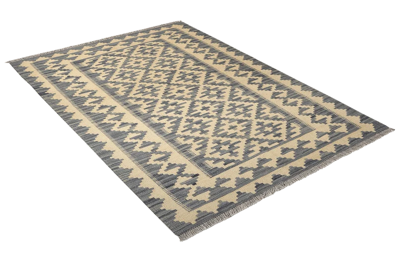 Kelim Gashgai · Handgewebt – Beige, 156x100 cm