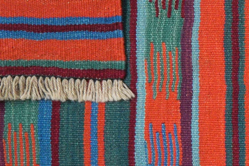 Kelim Gashgai · Handgewebt – Bunt, 195x61 cm